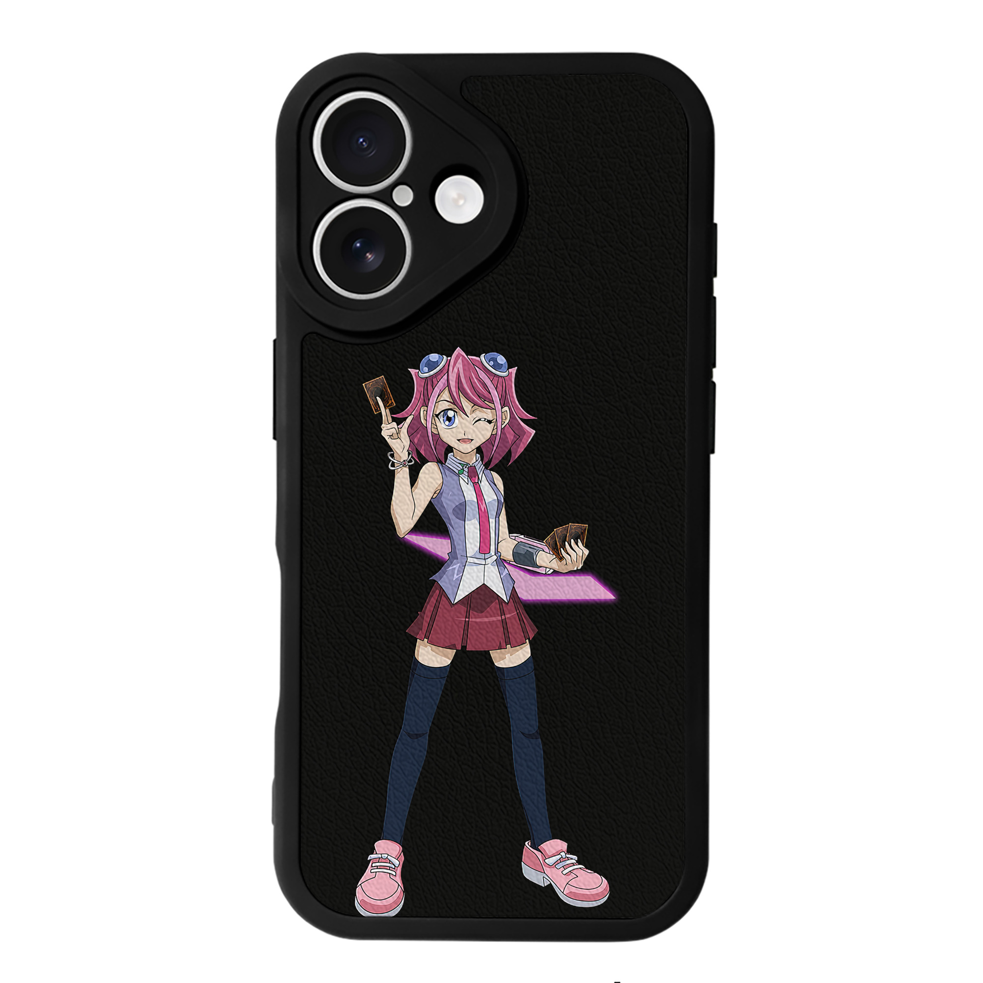 遊☆戯☆王 Yu-Gi-Oh! 【iPhone 16シリーズ対応】シリコンスマホケース（レザー調） 材質：シリコン